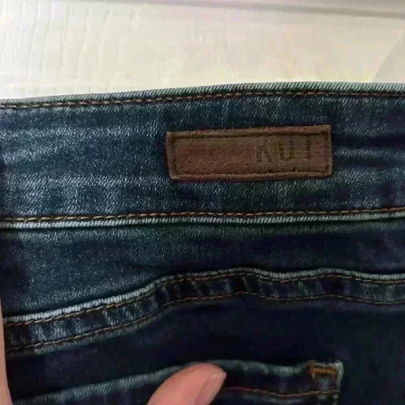 KUT from the Kloth Women's Toothpick Skinny Jeans Size 16 Medium/Dark wash denim - Picture 5 of 10